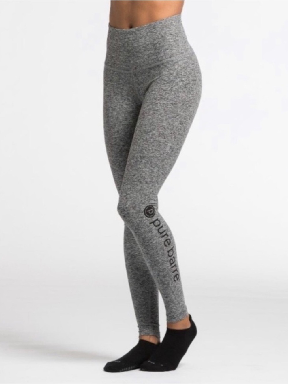 BEYOND YOGA x Pure Barre Space Dye Gray Leggings